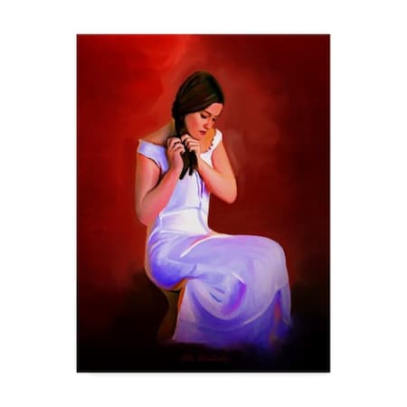 Ata Alishahi 'Braiding Hair' Canvas Art,24x32